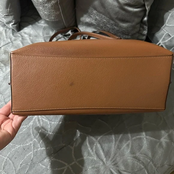Coach Mollie Tan Leather Tote Bag - Picture 6 of 11